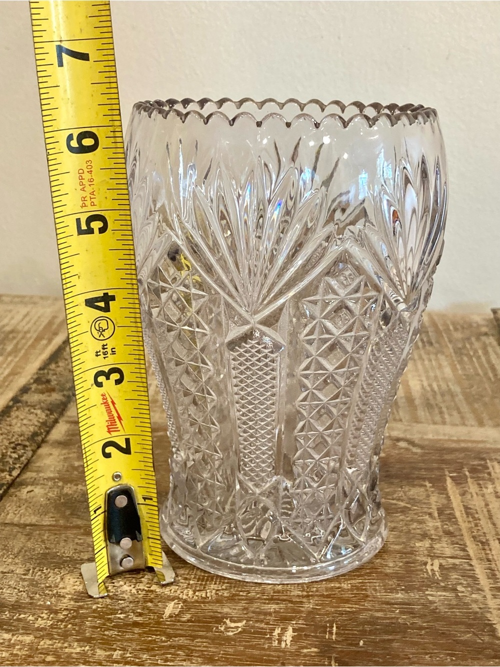 Pressed Glass U.S. Glass Co Panama Celery Server / Spooner - Picture 2 of 15